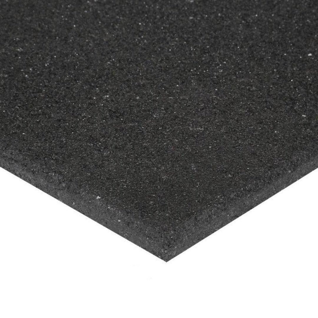 Sprung 30mm PRO Rubber Gym Floor Tiles - Heavy Duty - Black