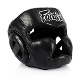 Fairtex HG13 Diagonal Vision Sparring Headguard Black