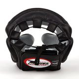 Twins Special HGL3 Leather Sparring Head Guard Black