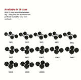 Bytomic Gummi 18 kg Hexagon Dumbbell Set Schwarz