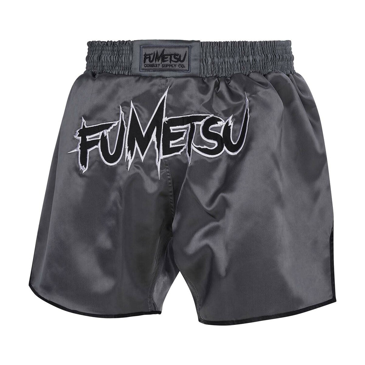 Szare/czarne spodenki Fumetsu Combat Muay Thai
