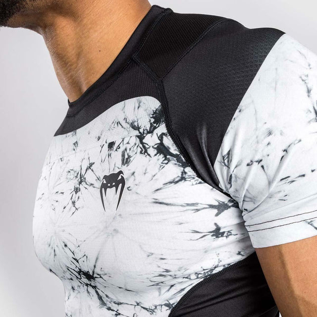 Venum G-Fit Marble Short Sleeve Rash Guard White/Black