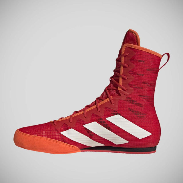 Adidas Box Hog 4 Boxing Boots Red/White