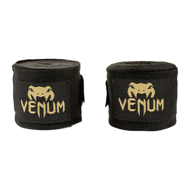 Black/Gold Venum Kontact 4m Hand Wraps