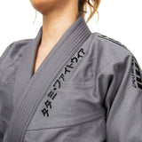 Tatami Fightwear Estilo Black Label Ladies Bjj Gi Gray/Schwarz