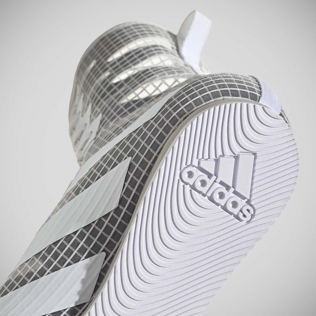 Adidas Box Hog 4 Boxing Boots White/Grey