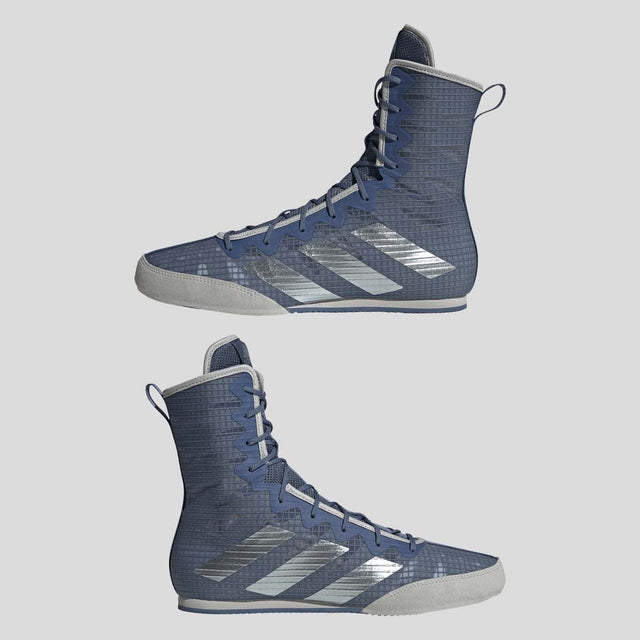 Adidas Box Hog 4 Boxing Boots Blue/Grey