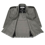 Zwart op grijze tatami vechtkleding estilo zwart label heren bjj gi
