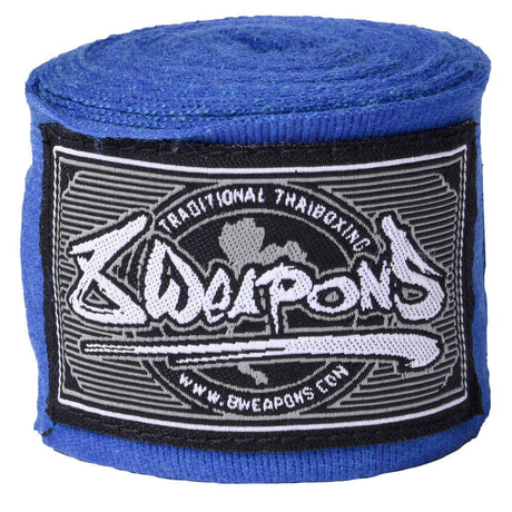 8 Weapons 5m Hand Wraps Blue