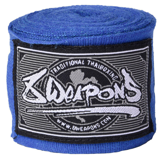 8 Weapons 5m Hand Wraps Blue