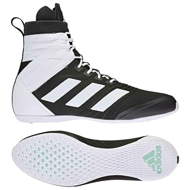 adidas speedex 16.1 boost boxing shoes Black-White Adidas Speedex 18 Boxing Boots from Made4Fighters