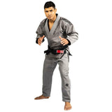 Zwart op grijze tatami vechtkleding estilo zwart label heren bjj gi