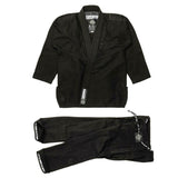 Zwart op zwarte tatami vechtkleding estilo zwart label heren bjj gi