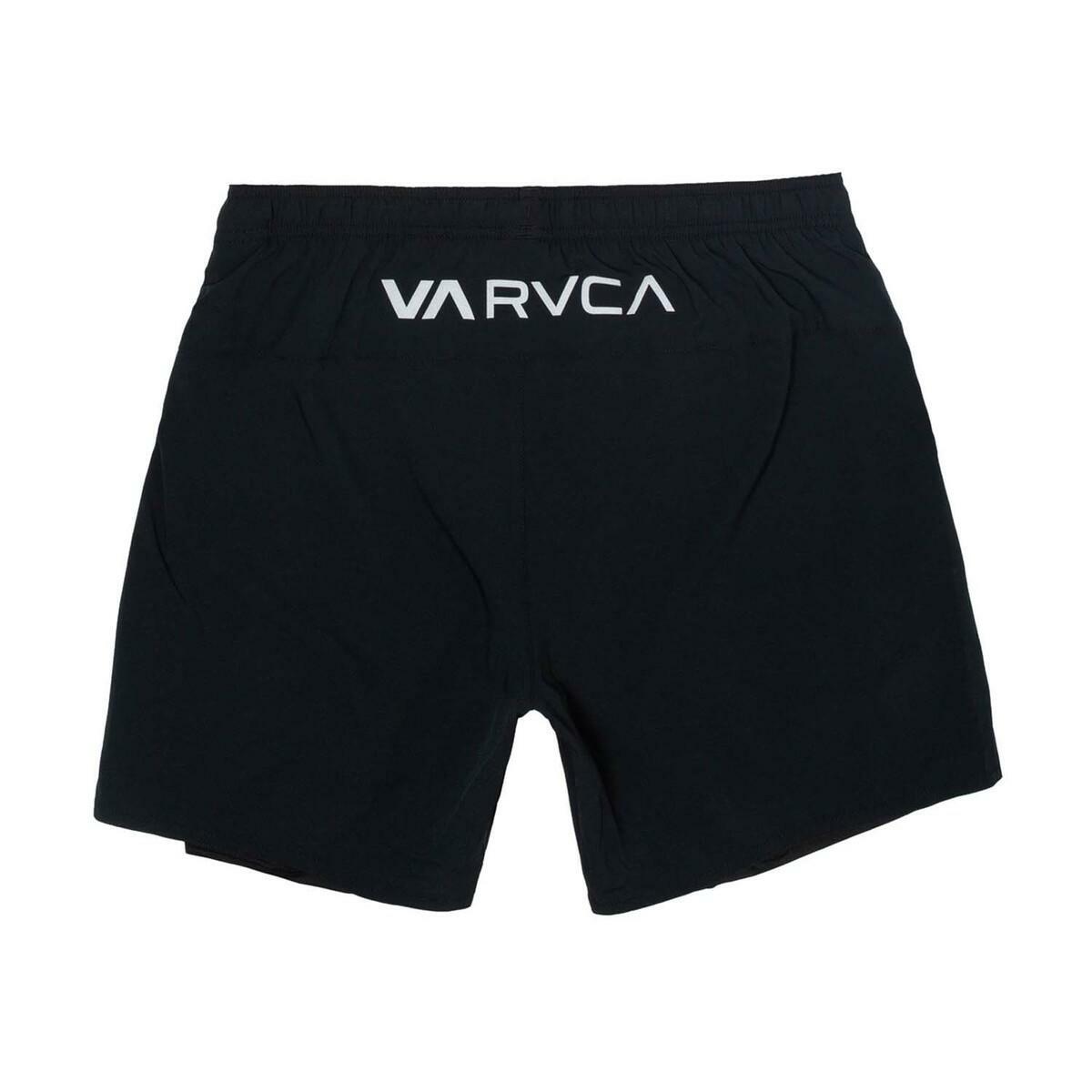 Black RVCA Yogger Combination Training Shorts