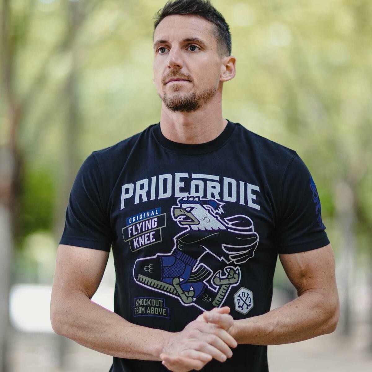 Tričko s hrdostí nebo letícího kolenního