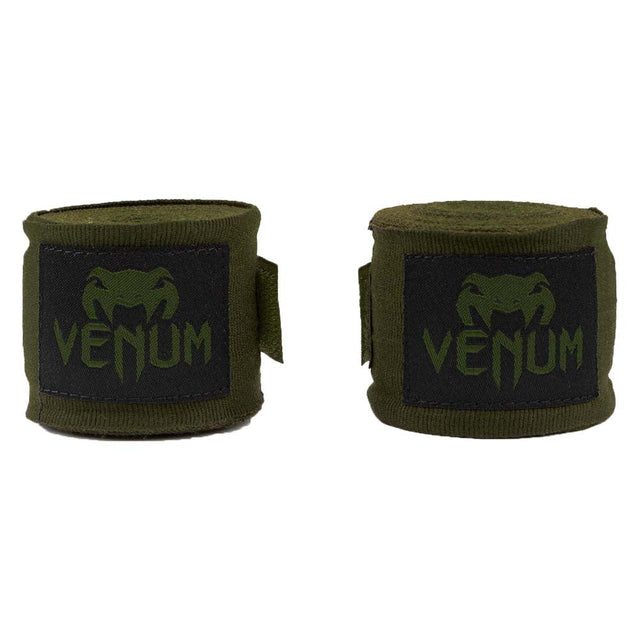 Venum 2.5m Kontact Boxing Hand Wraps Khaki/Black