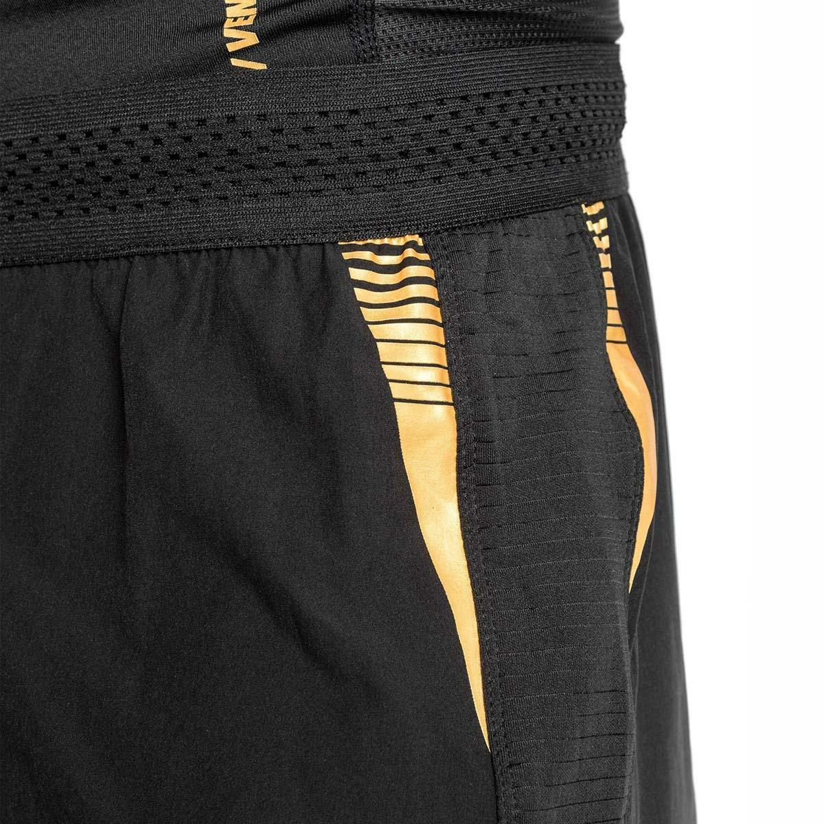 Schwarz/Gold Venum Tempest 2.0 Kampfshorts