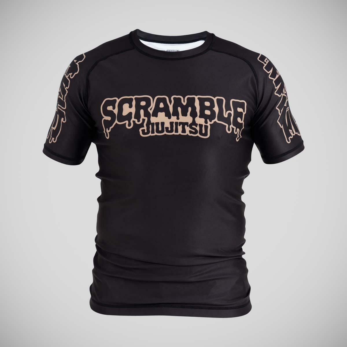 Scramble Drip Logo Rash Guard Black