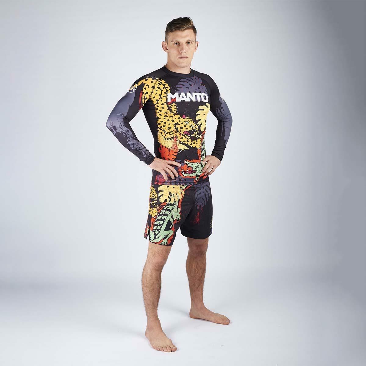 Manto pantalones cortos de pelea de la jungla