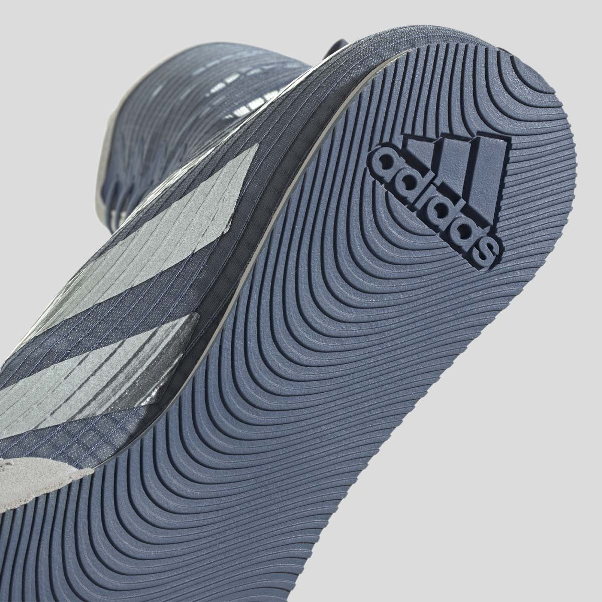 Adidas Box Hog 4 Boxing Boots Blue/Grey