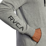 Graues RVCA Swift Reißverschluss Hoodie
