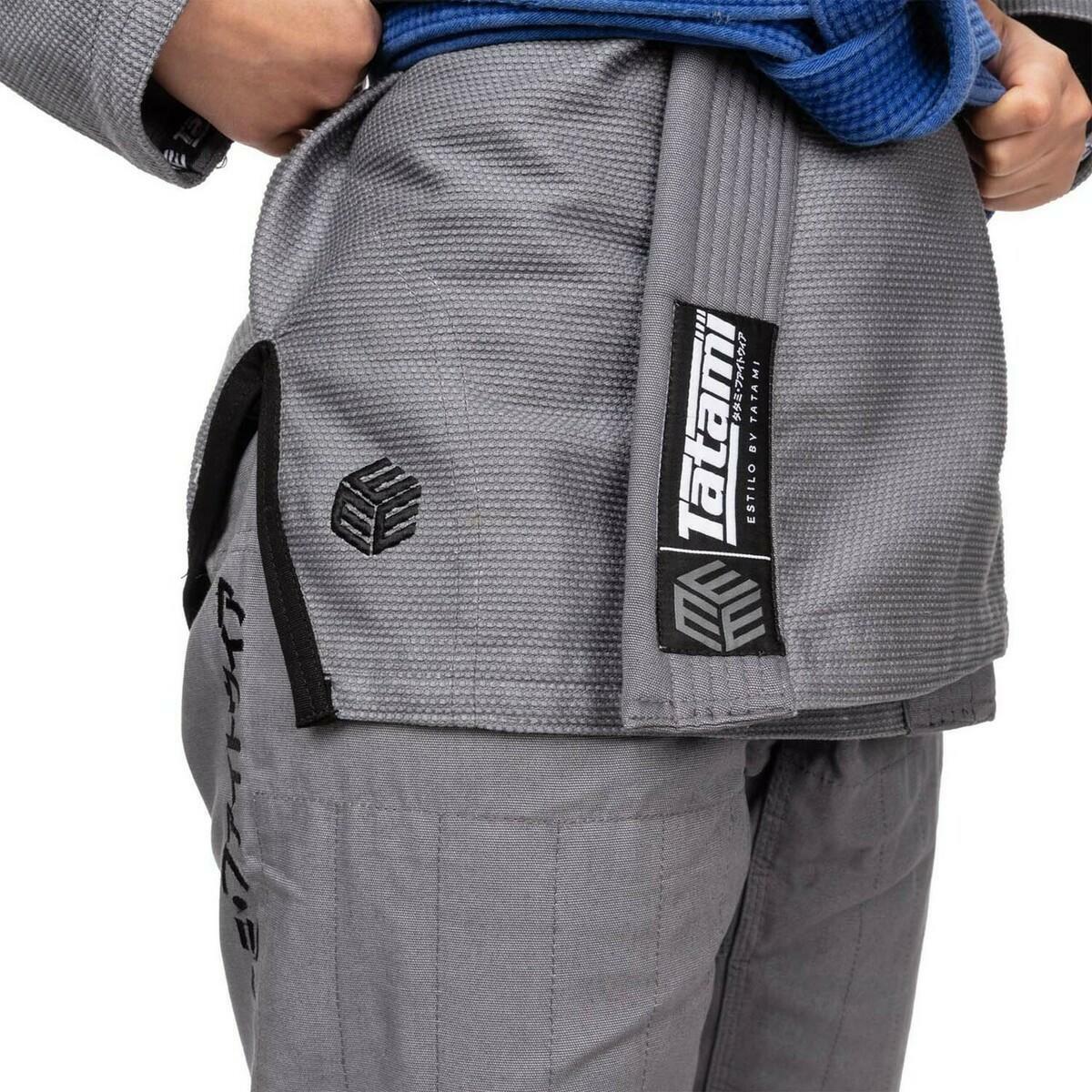 Grey/Black Tatami Fightwear Estilo Black Label Ladies BJJ Gi   