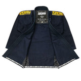 Gold on Navy Tatami Fightwear Estilo Black Label Mens BJJ GI