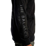 Schwarzer RVCA Swift Box Reißverschluss Hoodie