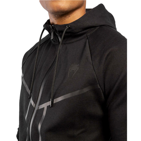 Schwarz/schwarz Venum Laser X Connect Reißverschluss Hoodie