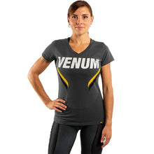 Grey/Yellow Venum Womens One FC Impact T-Shirt