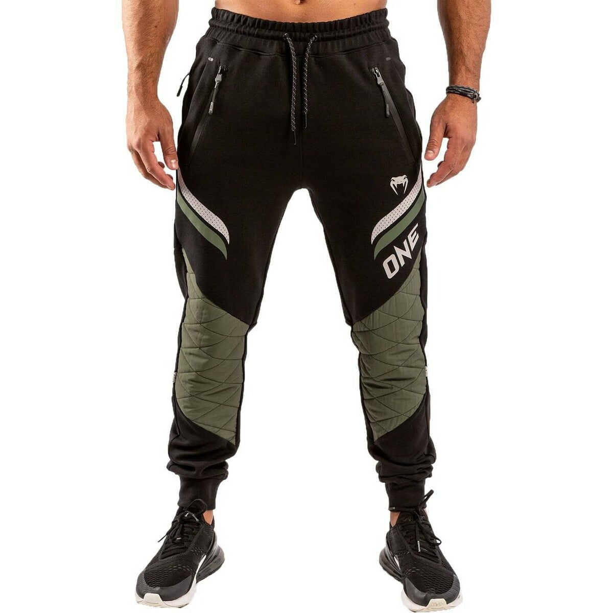 Black/Khaki Venum One FC Impact Joggers Small  