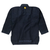 Gold on Navy Tatami Fightwear Estilo Black Label Mens BJJ GI