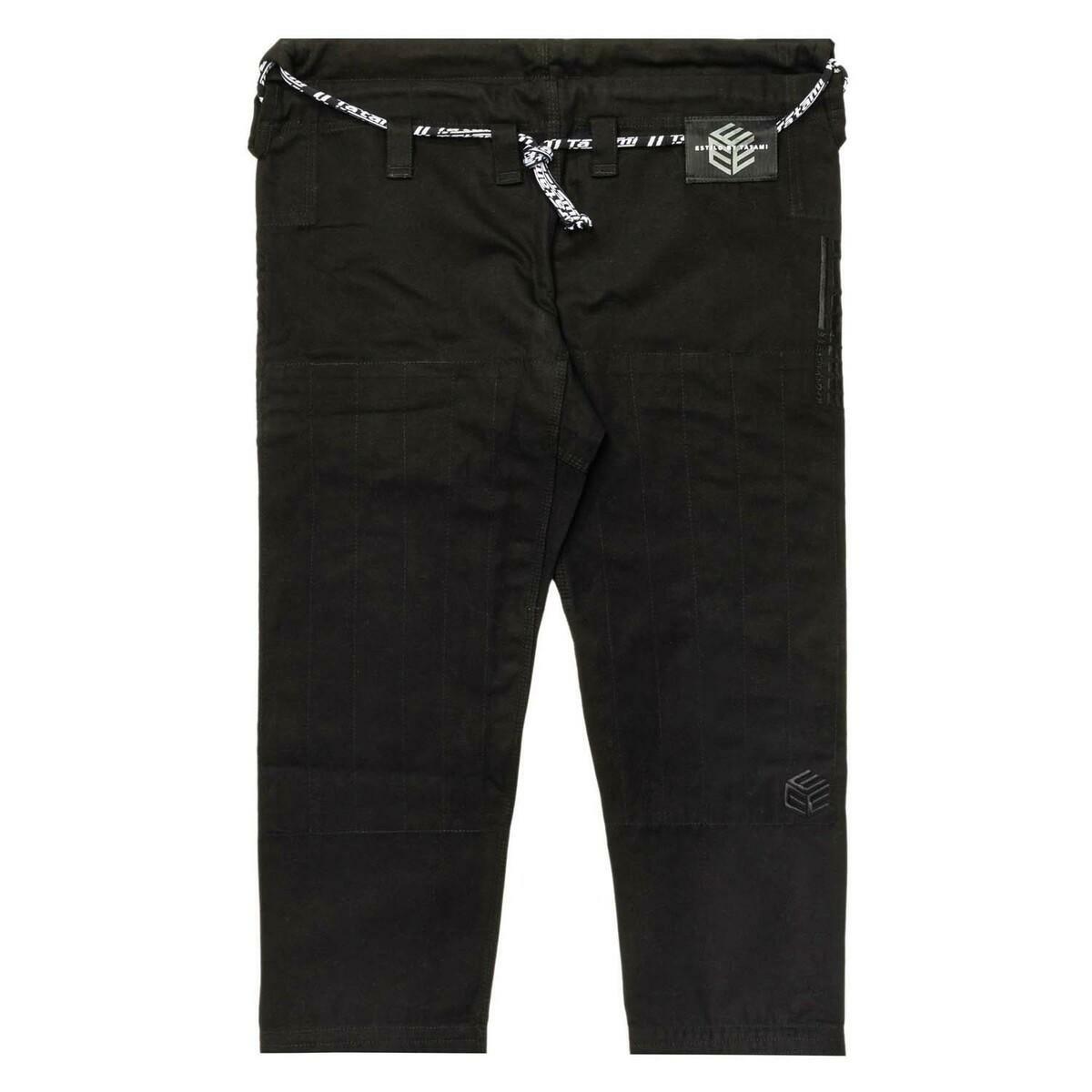 Zwart op zwarte tatami vechtkleding estilo zwart label heren bjj gi