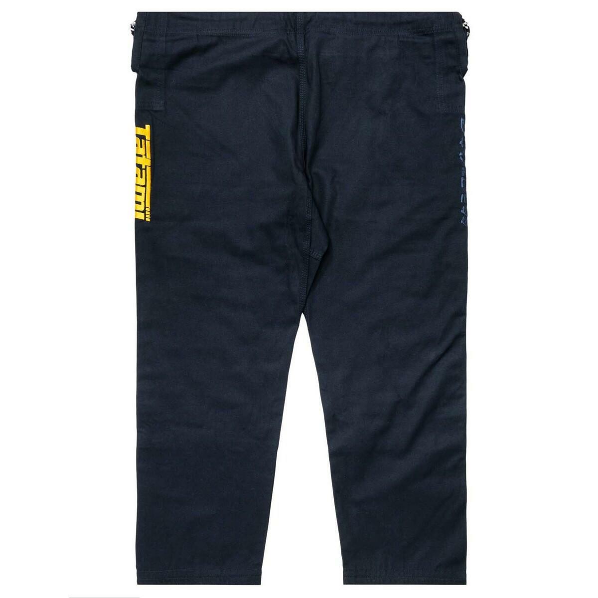 Gold on Navy Tatami Fightwear Estilo Black Label Mens BJJ GI