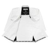 Weiß auf weißer Tatami Fightwear Estilo Black Label Mens Bjj Gi