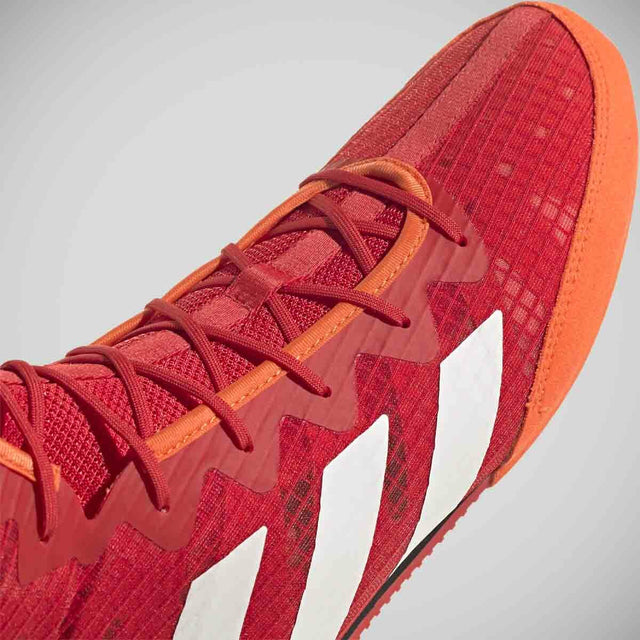 Adidas Box Hog 4 Boxing Boots Red/White