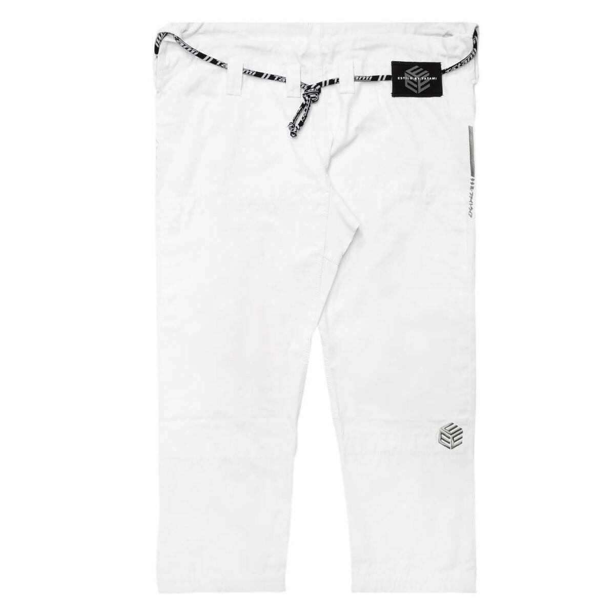 Grau auf weißem Tatami Fightwear Estilo Black Label Mens Bjj Gi