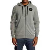 Graues RVCA Swift Reißverschluss Hoodie