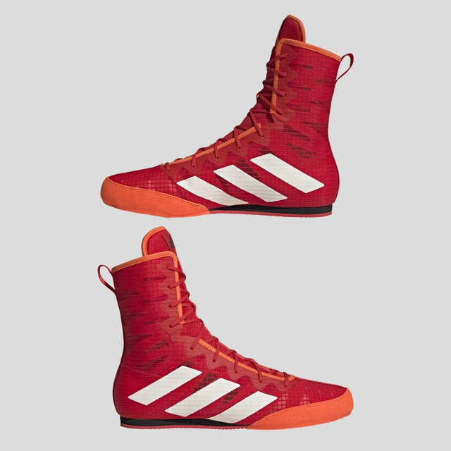 Adidas Box Hog 4 Boxing Boots Red/White
