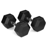 Bytomic Gummi 16 kg Hexagon Dumbbell Set Schwarz