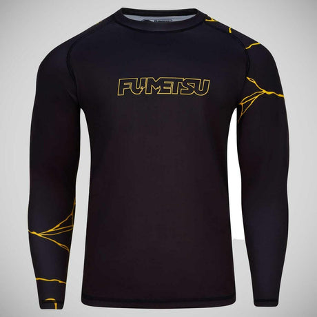 Black/Gold Fumetsu Kintsugi Long Sleeve Rash Guard   