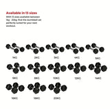 Bytomic Gummi 4 kg Hexagon Dumbbell Set Schwarz