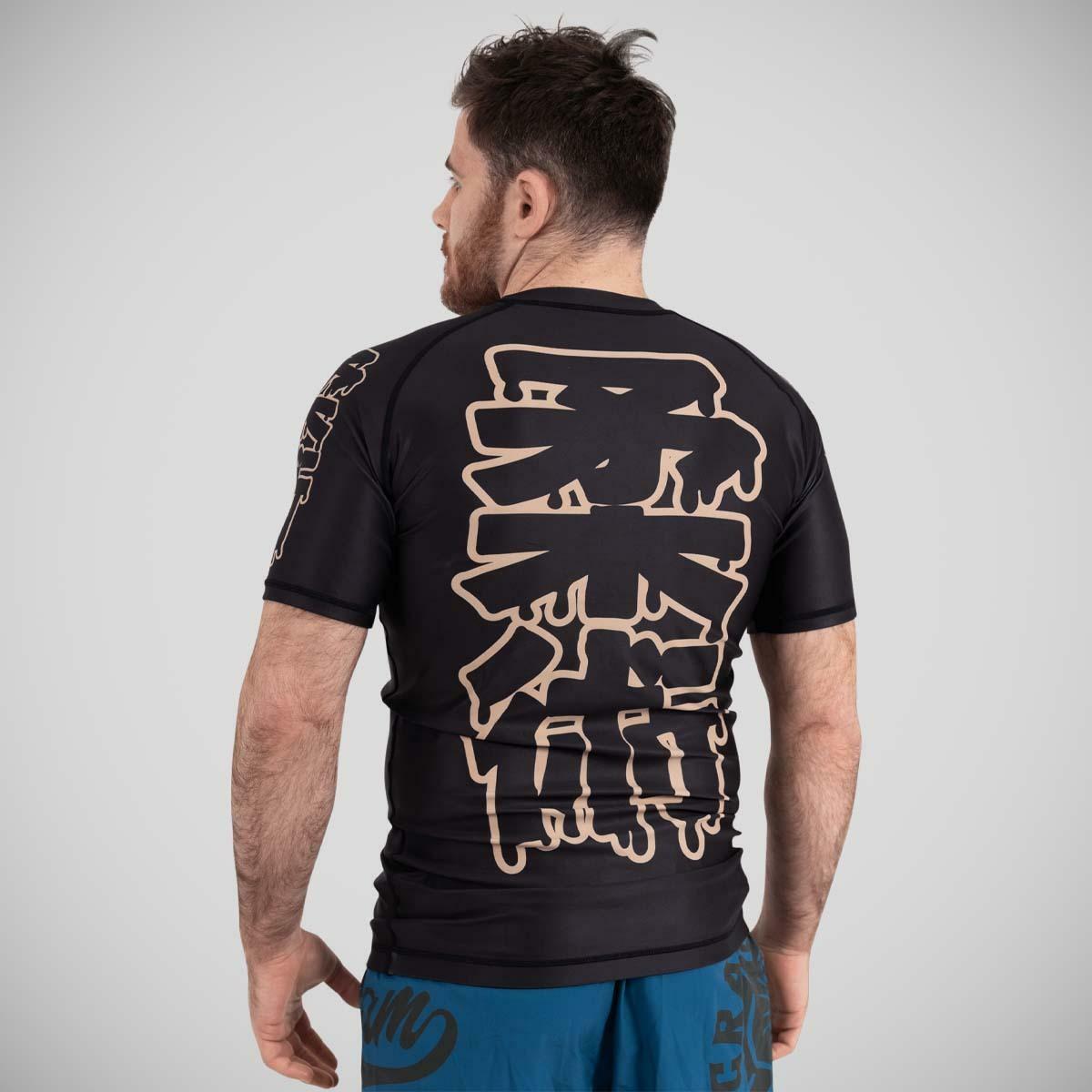 Scramble Drip Logo Rash Guard Black