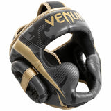 Venum Elite Head Guard Dark Camo/Gold