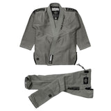 Zwart op grijze tatami vechtkleding estilo zwart label heren bjj gi