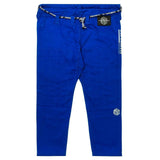 Grau auf Blue Tatami Fightwear Estilo Black Label Mens Bjj Gi