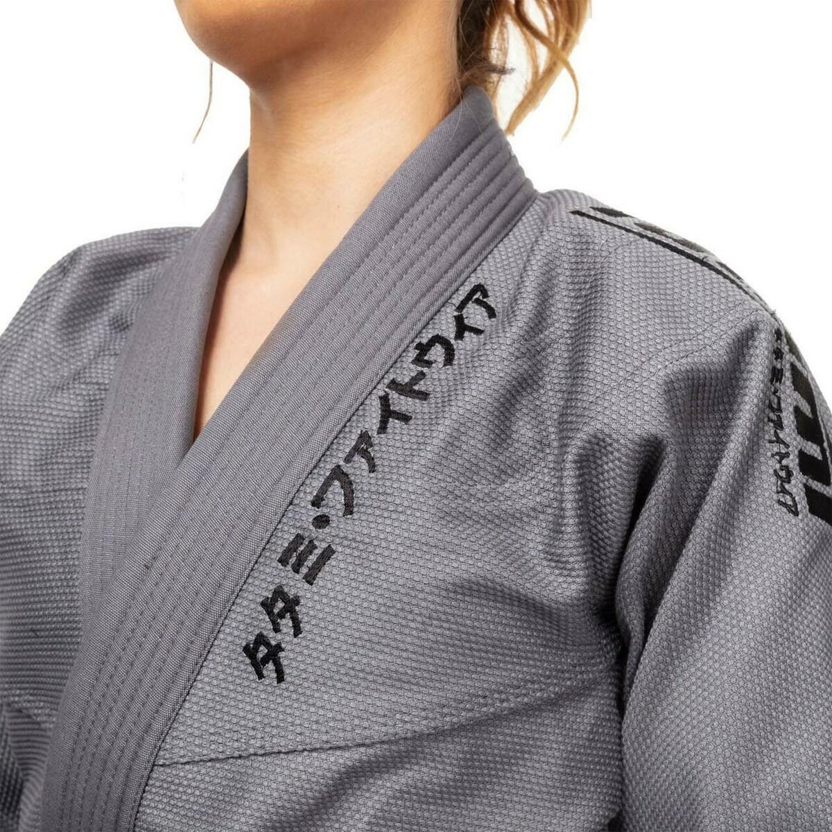 Grey/Black Tatami Fightwear Estilo Black Label Ladies BJJ Gi   