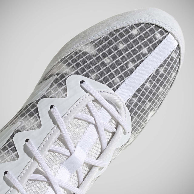 Adidas Box Hog 4 Boxing Boots White/Grey