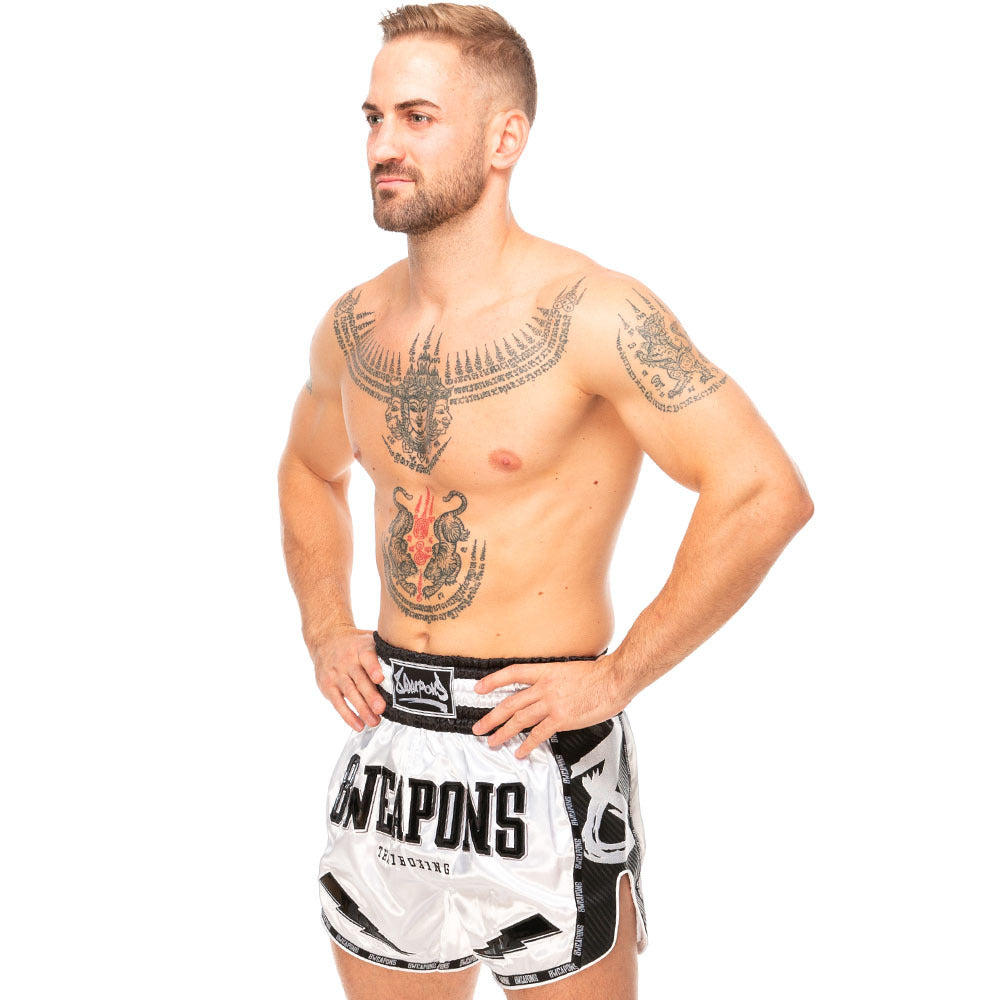 8 Weapons Snow Night Carbon Muay Thai Shorts