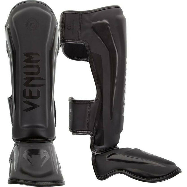 Venum Elite Shin Guards Black/Black